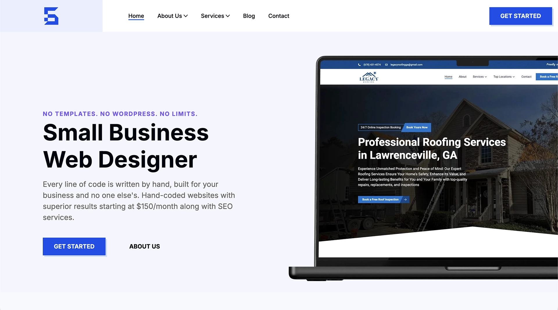 Small Business Web Designer | $0 Down $150/mo | Flat6 Solutions